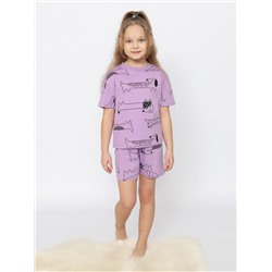 Пижама для девочки (футболка, шорты)
