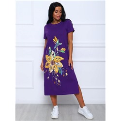 Платье-футболка Лили фиолетовый ИвК