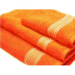 Комплект полотенец Косичка оранжевый г-к