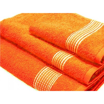 Комплект полотенец Косичка оранжевый г-к