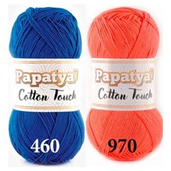 Пряжа Kamgarn Cotton Touch Papatya (моток 100 г/300 м)