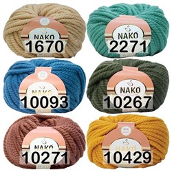 Пряжа Nako Pure Wool Plus (моток 100 г/30 м)