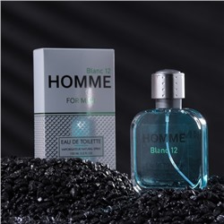 Туалетная вода мужская Homme Blanc 12, 100 мл (по мотивам Lacost 12.12 Blanc)