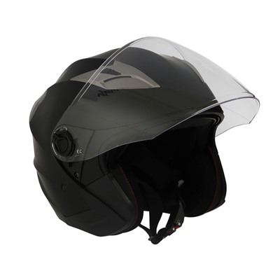 Шлем открытый с двумя визорами, размер M (57-58), модель - BLD-708E, черный матовый