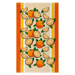 Полотенце кухонное махровое Апельсин Оранжевое м1223