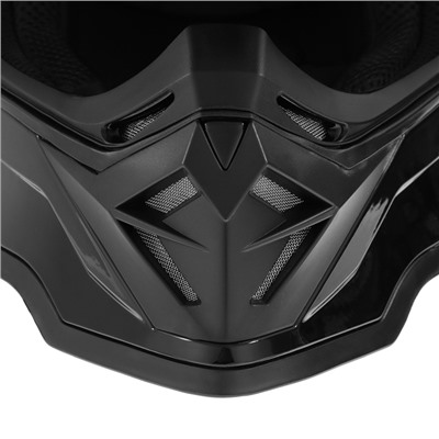 Шлем кроссовый, размер L (59-60), модель - BLD-819-7, черный глянцевый
