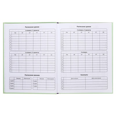 Дневник твердая обложка 1-11 класс 48 листов, "Компас", обложка картон 7БЦ, матовая ламинация, выборочный УФ-лак, шпаргалка