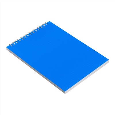 Блокнот а5, 60 листов на гребне, обложка пластик, синий Calligrata