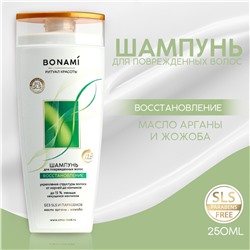 Шампунь для волос с маслом арганы и жожоба, восстановление, 250 мл, bonami BONAMI