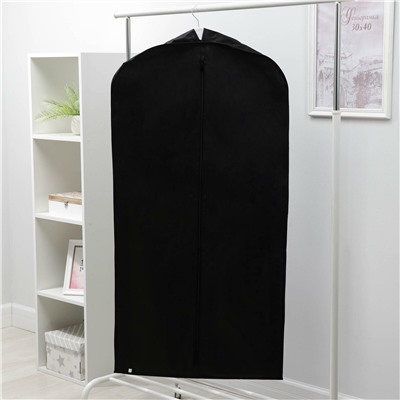 Чехол для одежды зимний, 120×60×10 см, спанбонд, цвет черный No brand