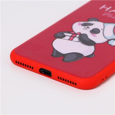 Чехол для телефона iPhone 7,8 «Радостный панда», с персонажем, 6,8 х 14,0 см
