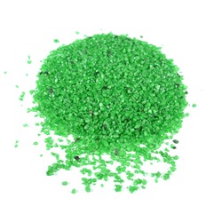 Мраморная крошка цветная, декоративная фракция 1-3мм, цв.зеленый, 340гр. (6)