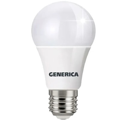 Лампа светодиодная Е27 11W холодный свет 6500К А60 Generica LL-A60-11-230-65-E27-G (1647597)