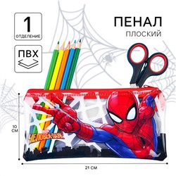 Пенал мягкий, 10х21 см, человек-паук MARVEL