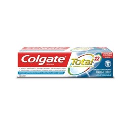 Colgate Total 12 Профессиональная чистка комплексная антибактериальная зубная паста, 75 мл