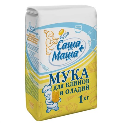 Мука для блинов и оладий Саша+Маша 1 кг.