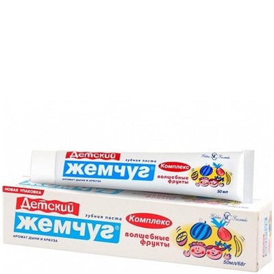 Паста зубная детская Новый жемчуг 50мл Волшебные фрукты /17107/ 1/36