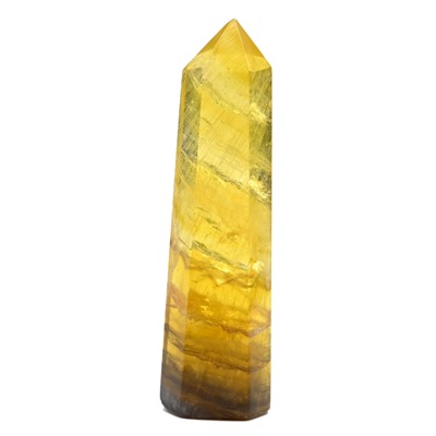 Кристалл из флюорита желтого "Карандаш" 31*20*110мм, 144г (M)