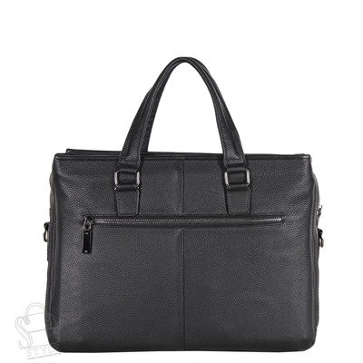 Портфель мужской кожаный 19-6619-15H black Heanbag