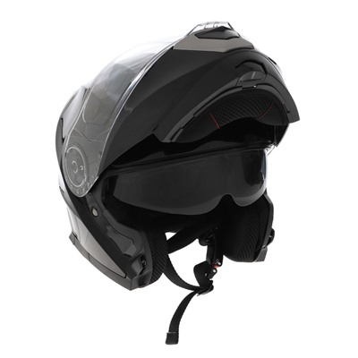 Шлем модуляр с двумя визорами, размер L (59-60), модель - BLD-160E, черный глянцевый