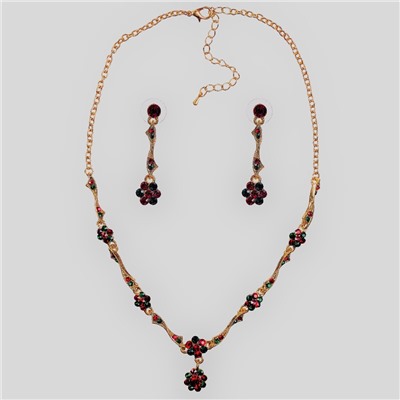 Комплект ожерелье серьги Модные истории