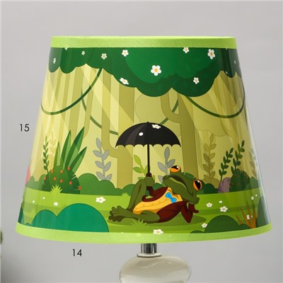 Настольная лампа "Лягушонок" Е14 15Вт зеленый 20х20х30 см RISALUX