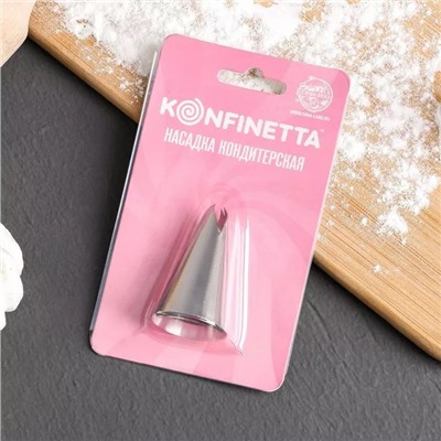 Насадка кондитерская KONFINETTA «Лепесток», d=2,3 см, вых. 1,4 см, 5289258