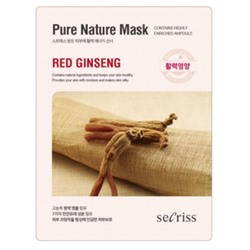 БВ Anskin Secriss маска д/лица ткань Red ginseng 25г 920110/792113