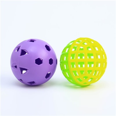 Мяч для бадминтона, d-5.5 см, 2 шт, стандартный + утяжеленный