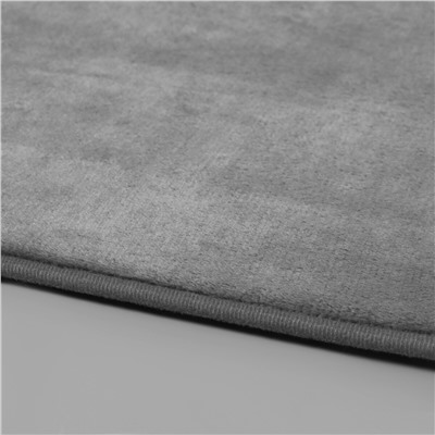 Набор ковриков для ванной и туалета с эффектом памяти savanna memory foam, 2 шт: 60×90 см, 40×60 см, цвет серый SAVANNA