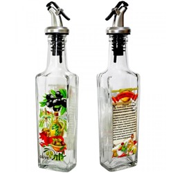Бутылка для жидких специй 250мл с пластм.дозатором (оливковое масло с чесноком) (626-584)