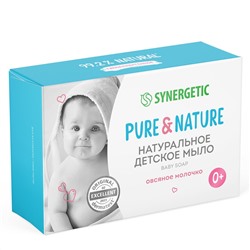 Мыло детское натуральное synergetic овсяное молочко, 90 г Synergetic