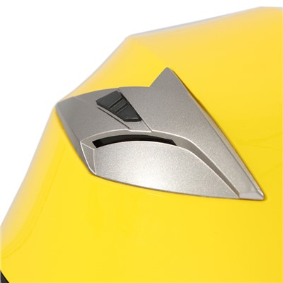 Шлем открытый с двумя визорами, размер S (55-56), модель - BLD-708E, желтый глянцевый