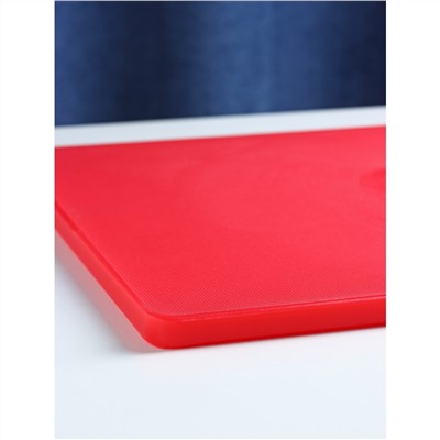 Доска профессиональная разделочная доляна, 50×35×1,8 см, цвет красный Доляна
