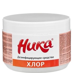 Средство дезинфицирующее Хлор 300г Ника 1/20