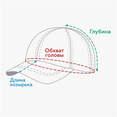 Бейсболка однотонная MINAKU