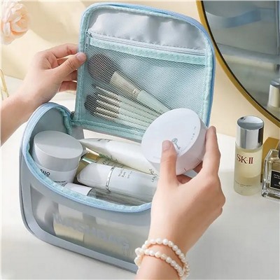 Kristaller Косметичка женская Washbag zippered envelope, голубой