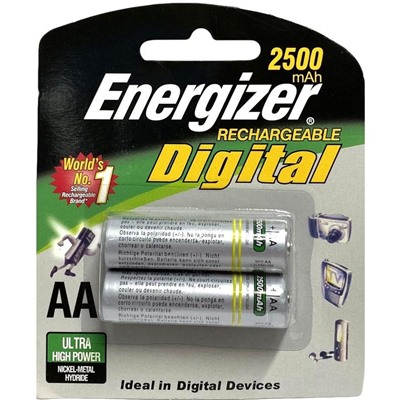 Аккумулятор AA-2500mAh Ni-MH BP-2 (2шт) Energizer