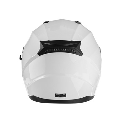 Шлем интеграл с двумя визорами, размер M (57-58), модель BLD-M67E, белый глянцевый