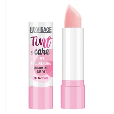 LuxVisage Бальзам-тинт для губ LUXVISAGE Tint & care pH formula цвет и увлажнение тон 01 3,9г Lux Visage