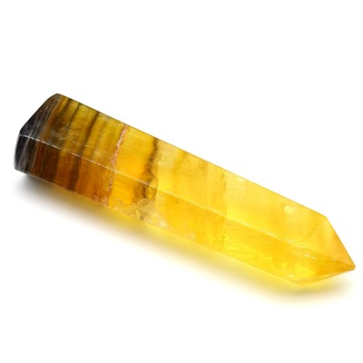 Кристалл из флюорита желтого "Карандаш" 31*20*110мм, 144г (M)