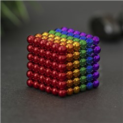 Антистресс магнит "Неокуб" 216 шариков d=0,5 см (6 цветов) 3х3 см