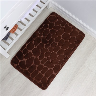 Коврик для дома с эффектом памяти savanna memory foam, 50×80 см, цвет коричневый SAVANNA