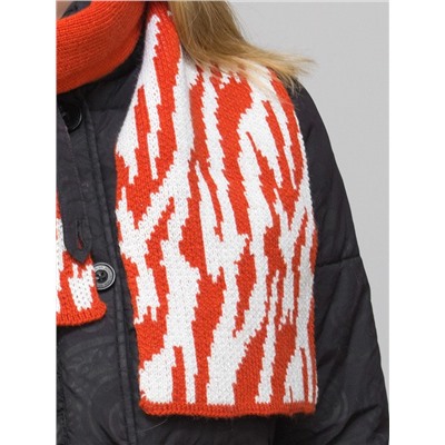 Комплект шляпа+шарф женский весна-осень Mariana (Цвет оранжевый), размер 56-58, шерсть 30%