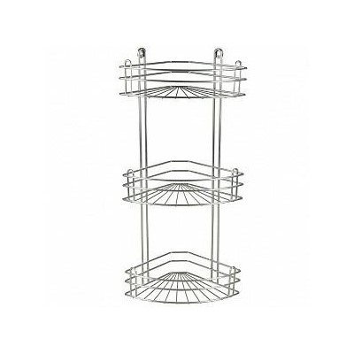 Полка угловая 3х-ярусная хром RUS-385025-3 1/2