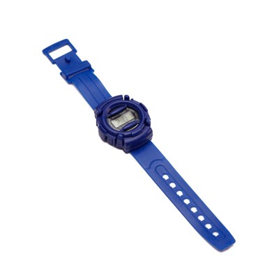 Часы наручные электронные, детские, d-4 см, ремешок l-22 см, темно-синие