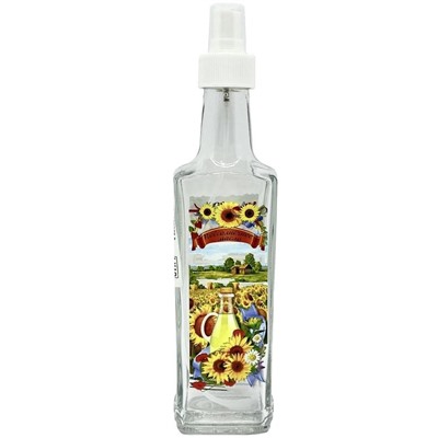 Бутылка для жидких специй 250мл с пластм.дозатором (подсолнечное масло) (626-577)