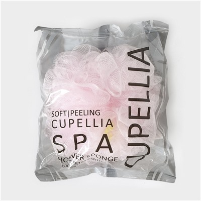 Мочалка - шар для тела cupellia spa, 50 гр, цвет розовый No brand