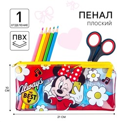 Пенал мягкий, 10х21 см, минни маус Disney