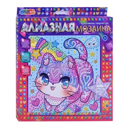 Алмазная мозаика 20*20 "Радужный котик"